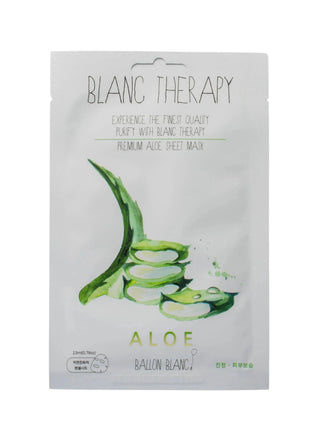 Blanc Therapy Masque en Tissu – Hydratation & Apaisement à l'Aloe Vera Ballon Blanc